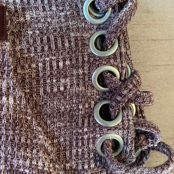 Purple Bodysuit with Laced Opening Detail - Picture 2 of 2